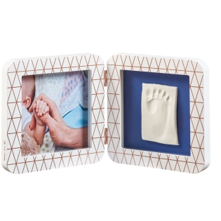 BABY ART dvigubas kvadratinis nuotraukos rėmelis su įspaudu COPPER EDITION