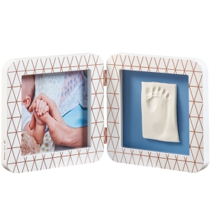 BABY ART dvigubas kvadratinis nuotraukos rėmelis su įspaudu COPPER EDITION