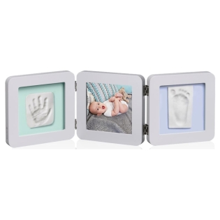BABY ART Trigubas kvadratinis rėmelis su įspaudais PASTEL