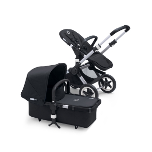 Bugaboo Buffalo+ sidabr. rėmas 2 in 1