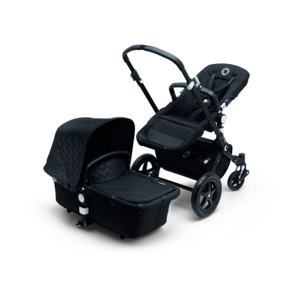 Bugaboo Cameleon3  complete DE BLACK SHINY CHEVRON BLACK