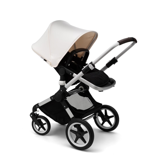 BUGABOO Fox komplektas ALU/BLACK FRESH WHITE