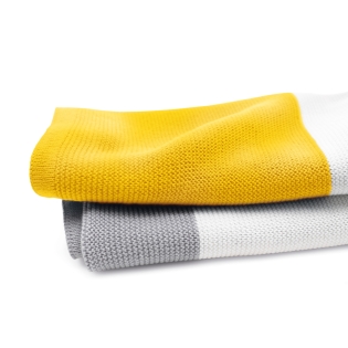 BUGABOO uni./aks. Light medvilnės antklodė BRIGHT YELLOW MULTI