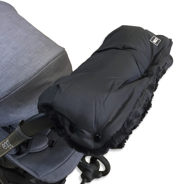 Pirštinės BOZZ BLACK MELANGE FLEECE, žieminis