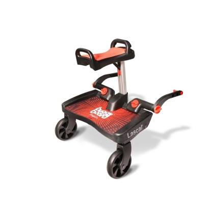Lascal laiptelis - platforma Buggy Board MAXI+ Red su kėdute Red