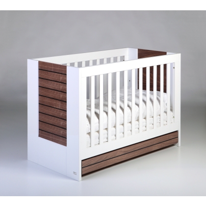 Lova NOVA WHITE/WALNUT (120x60 cm.)