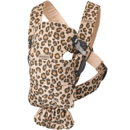 Nešioklė BabyBjorn MINI BEIGE LEOPARD, COTTON