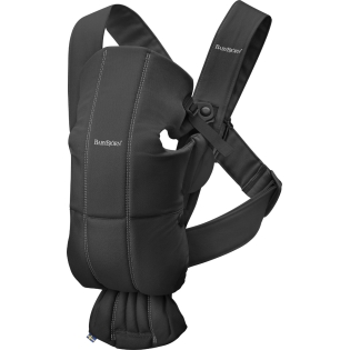 Nešioklė BabyBjorn MINI BLACK, COTTON