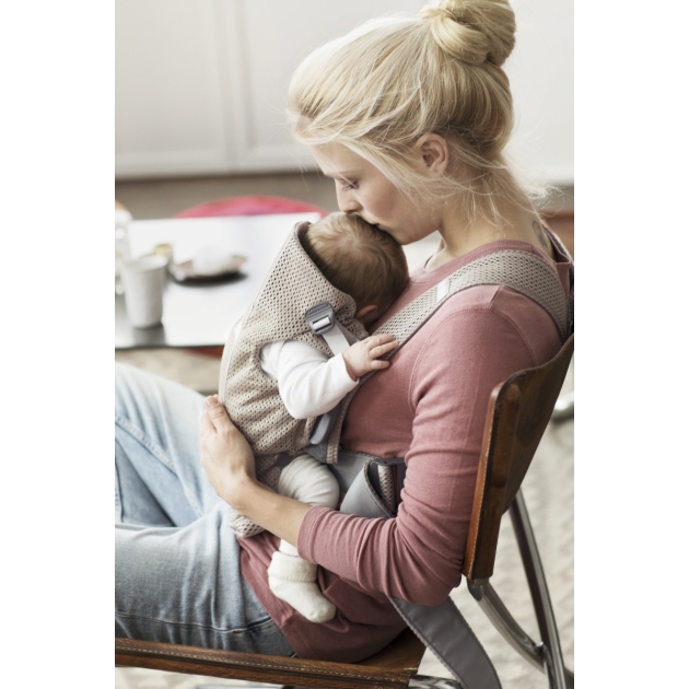 Nešioklė BabyBjorn MINI GREIGE MESH