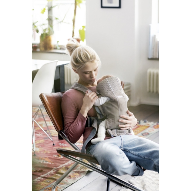 Nešioklė BabyBjorn MINI GREIGE MESH