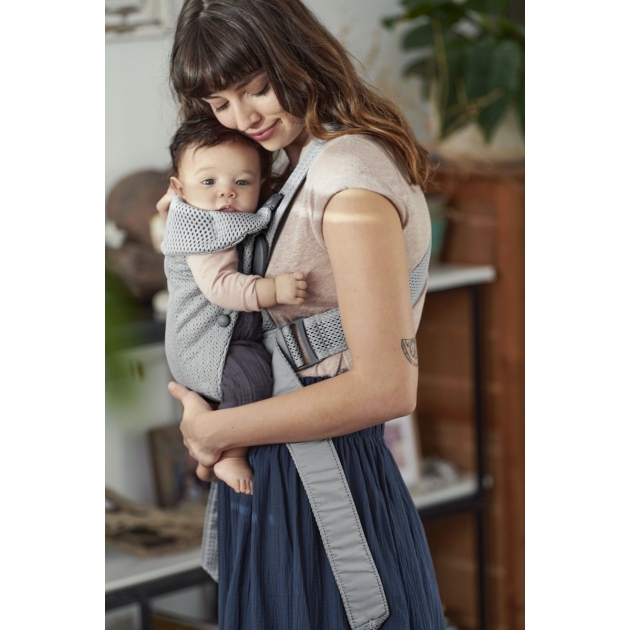 Nešioklė BabyBjorn MINI GREY MESH