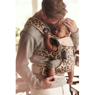 Nešioklė BabyBjorn ONE BEIGE/LEOPARD COTTON
