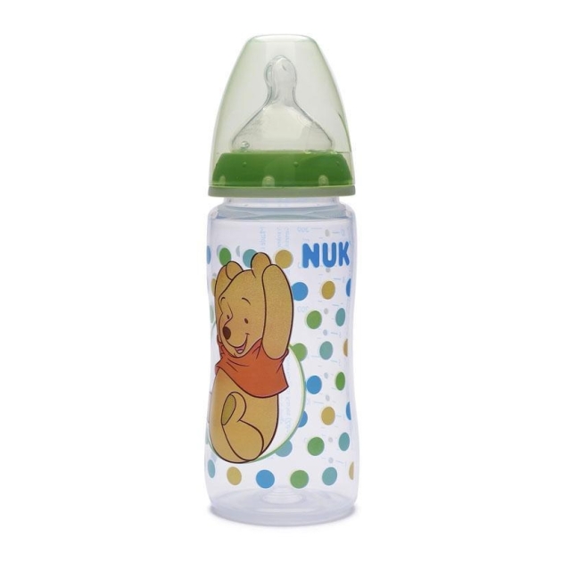 NUK Disney FC+ polipropileno buteliukas 300ml su silikoniniu žinduku M Nr.1