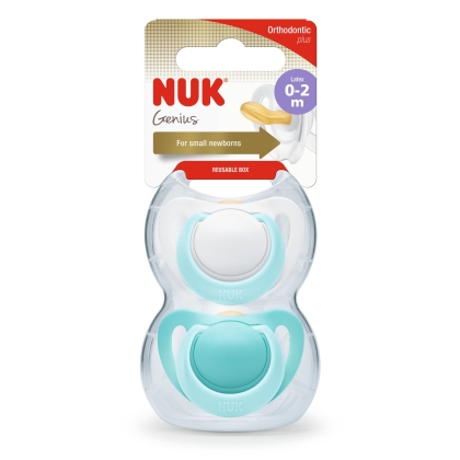 NUK Genius čiulptukas lateksinis Nr.0, 2 vnt.