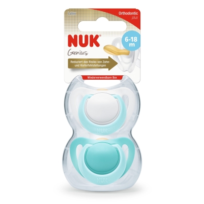 NUK Genius čiulptukas lateksinis Nr.2, 2 vnt.
