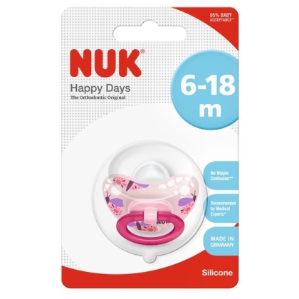 NUK Happy Days čiulptukas lateksinis Nr.2, 1 vnt.