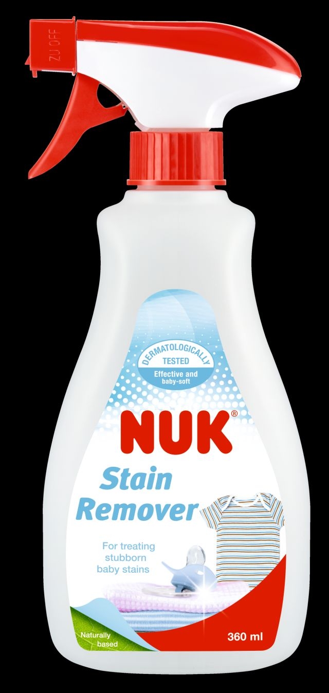 NUK purškiamas dėmių valiklis kūdikių drabužėliams, 360ml NUK purškiamas dėmių valiklis kūdikių drabužėliams, 360ml