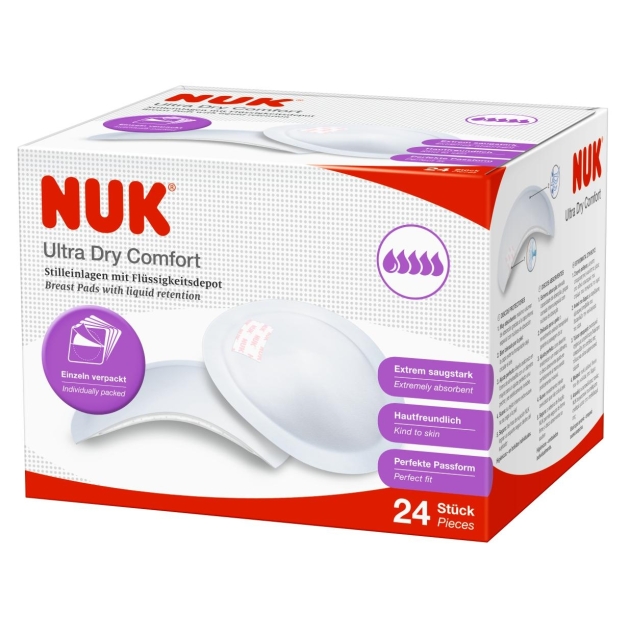 NUK Ultra Dry Comfort įdėklai į leimėnėlę, 24 vnt.
