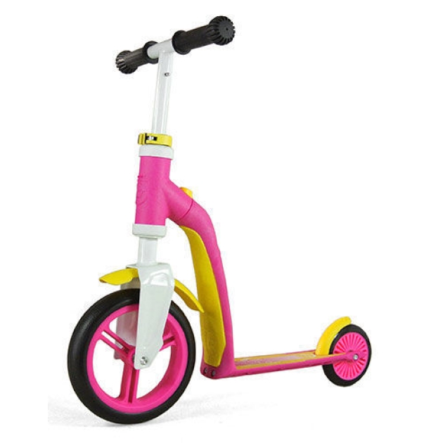 Paspirtukas / Balansinis dviratis Scoot and Ride HighwayBaby rožinė / geltona