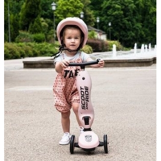 Paspirtukas / Balansinis dviratis SCOOT AND RIDE HIGHWAYKICK 1, ROSE NEW