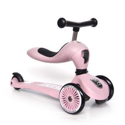 Paspirtukas / Balansinis dviratis SCOOT AND RIDE HIGHWAYKICK 1, ROSE NEW