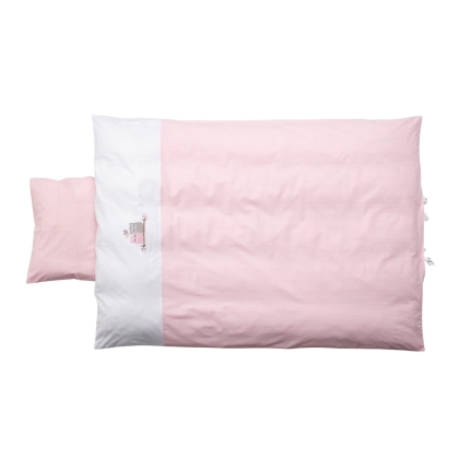 Patalynės komplektas JUNIOR Love Birds Baby PINK 100x140 / 40x45