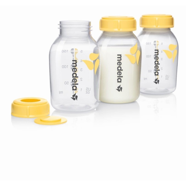 Pieno buteliukai Medela 150 ml, 3vnt.  008.0073