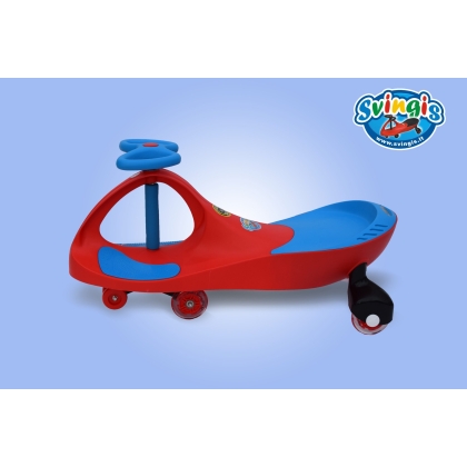 Riedamobilis Svingis EVO Light Show Raudonas/Mėlynas LED