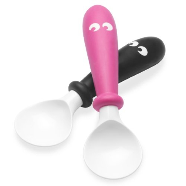 Šaukštų komplektas SPOON PINK/BLACK