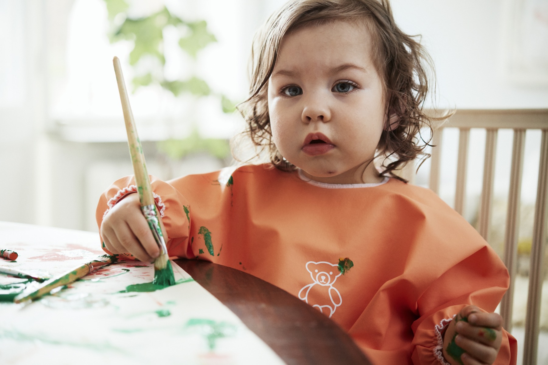 Seilinukas ilgomis rankovėmis BabyBjorn ORANGE Seilinukas ilgomis rankovėmis BabyBjorn ORANGE