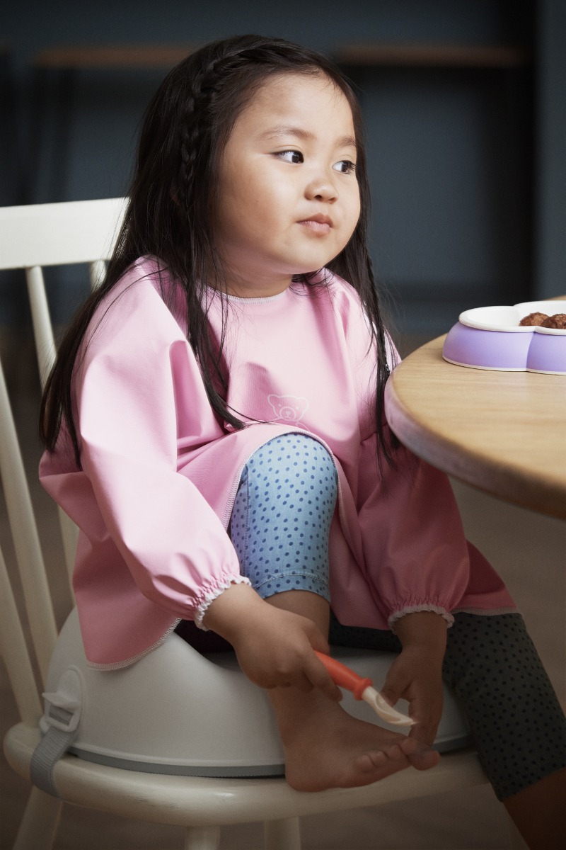 Seilinukas ilgomis rankovėmis BabyBjorn PINK Seilinukas ilgomis rankovėmis BabyBjorn PINK