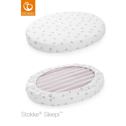 Stokke® Sleepi™ Mini paklodė su gumyte 80 cm. Soft Mono Bear