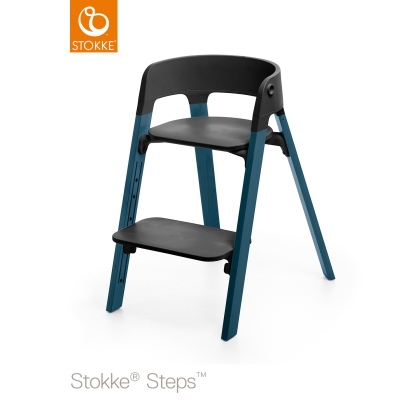 Stokke Steps maitinimo kėdutė (nuo 3 metų) su juoda sėdyne