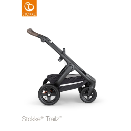 Stokke Trailz rėmas Black/Ruda rankena (pripučiami ratai)