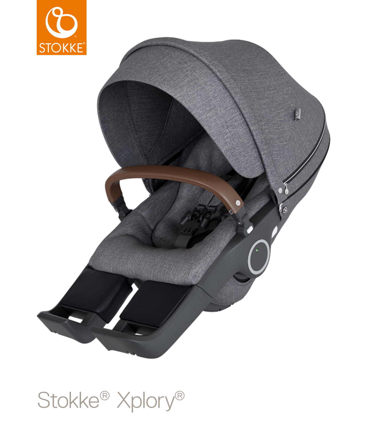 STOKKE vežimėlio sėdima dalis BLACK plastics BLACK Melange STOKKE vežimėlio sėdima dalis BLACK plastics BLACK Melange