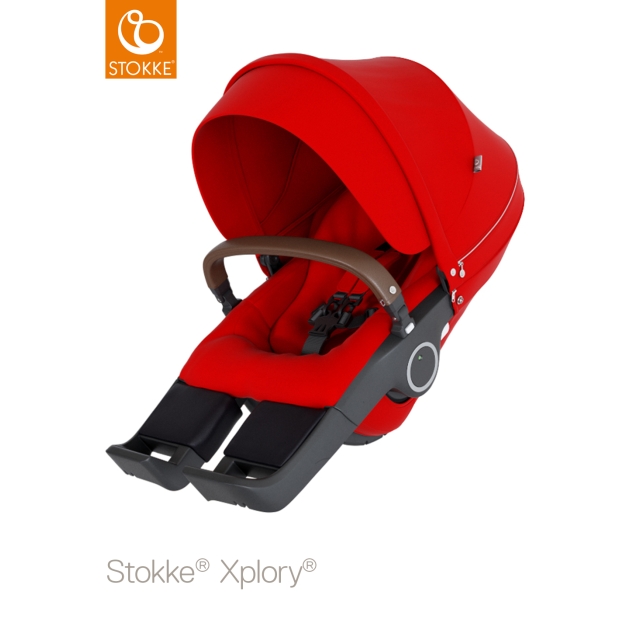 STOKKE vežimėlio sėdima dalis BLACK plastics Red