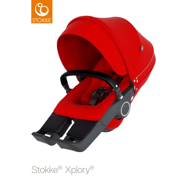 STOKKE vežimėlio sėdima dalis BLACK plastics Red