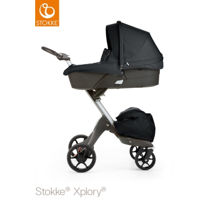 Stokke Xplory V5 Black (su lopšiu)