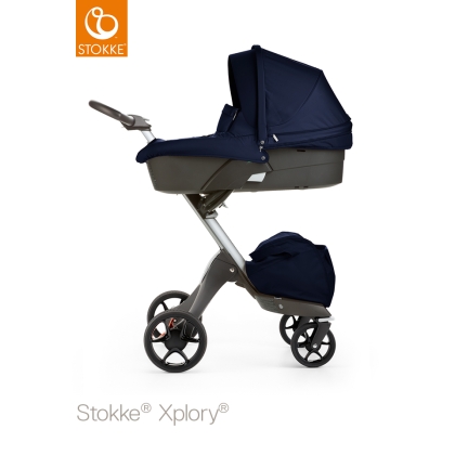 Stokke Xplory V5 Deep Blue (su lopšiu)