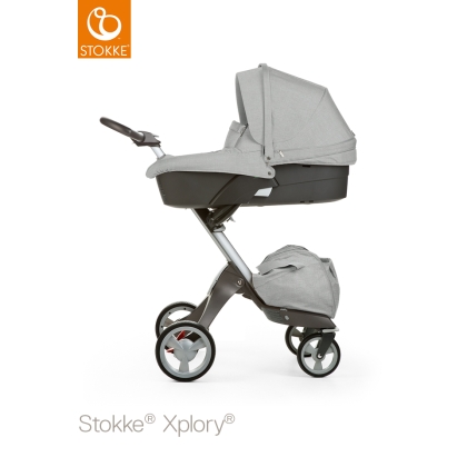 Stokke Xplory V5 Grey Melange (su lopšiu)