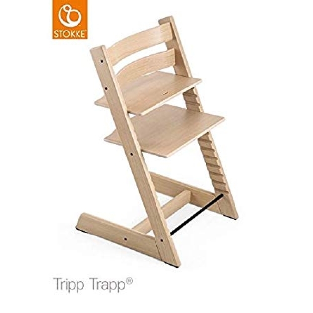 TRIPP TRAPP ąžuolinė kėdutė Classic Collection Oak White (nuo 6 mėn.)