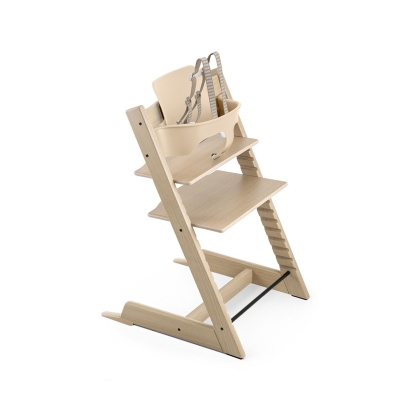 TRIPP TRAPP ąžuolinė kėdutė Classic Collection Oak White (nuo 6 mėn.)