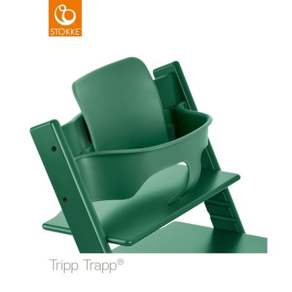 TRIPP TRAPP buomelis su nugaros atrama (kompl. Apsauga nuo virtimo) Forest Green