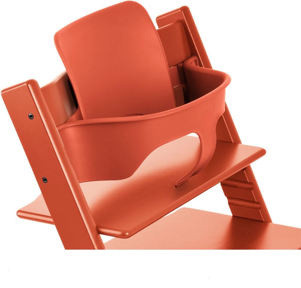 TRIPP TRAPP buomelis su nugaros atrama (kompl. Apsauga nuo virtimo) Lava Orange TRIPP TRAPP buomelis su nugaros atrama (kompl. Apsauga nuo virtimo) Lava Orange