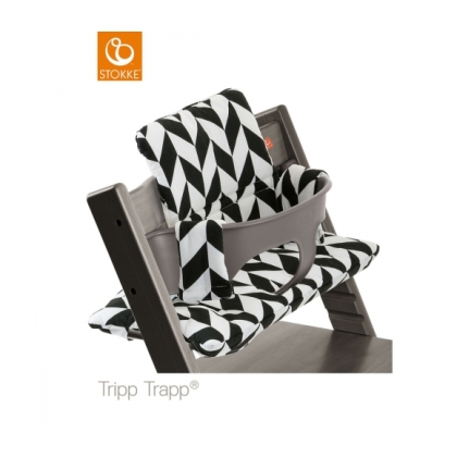 Tripp Trapp pagalvėlė BLACK Chevron (coated)