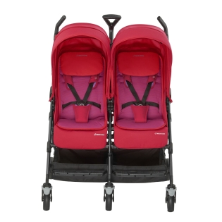 Vežimėlis dvynukams Maxi Cosi DANA FOR 2 RED ORCHIDE