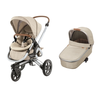 Vežimėlis Maxi Cosi Nova 3 (2 in 1) su lopšiu Oria Nomad Sand
