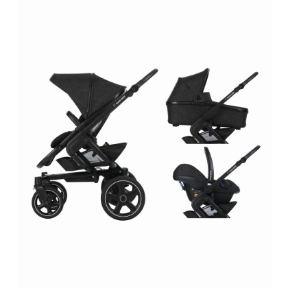 Vežimėlis Maxi-Cosi Nova 3 in 1 (4 ratai) Nomad black 2018