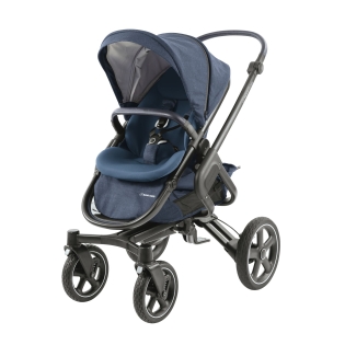 Vežimėlis Maxi Cosi Nova 4 (2 in 1) su lopšiu Oria Nomad Blue