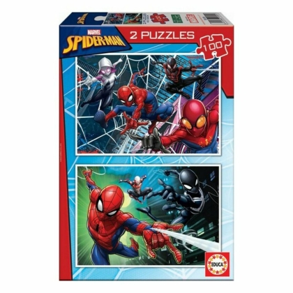 2 galvosūkių rinkinys   Spider-Man Hero         100 Dalys 40 x 28 cm